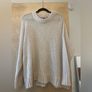 Aerie Cream Oversized Sweater